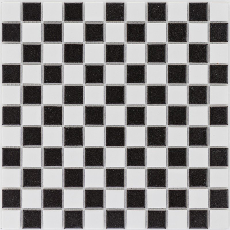 mozaika ceramiczna czarno biała